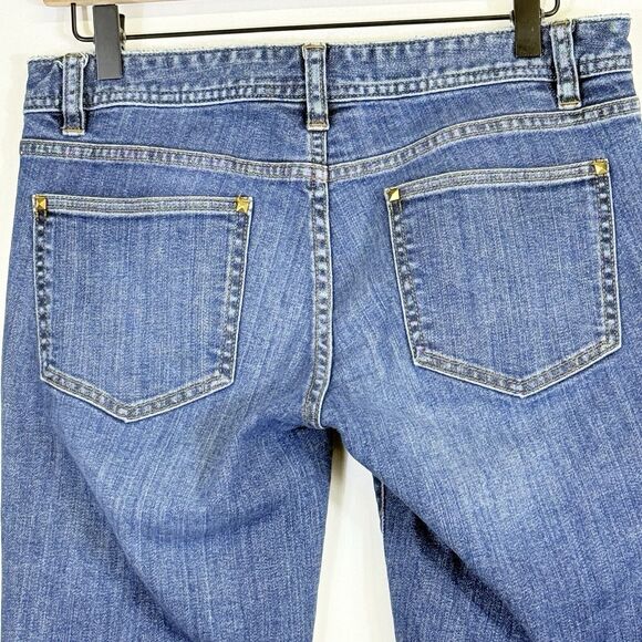 Tory Burch Studded Super Skinny Medium‎ Wash 8" Low Rise Jeans Women's 28 - Picture 5 of 8